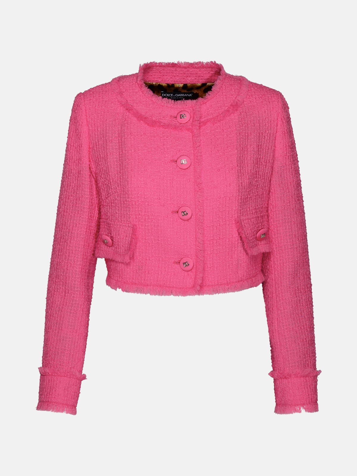 Dolce & Gabbana Pink Wool Jacket