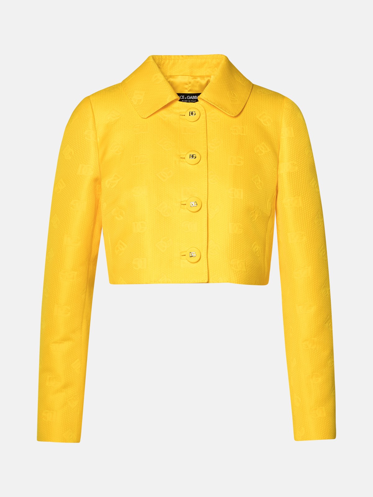 Dolce & Gabbana Kids' Yellow Cotton Blend Jacket