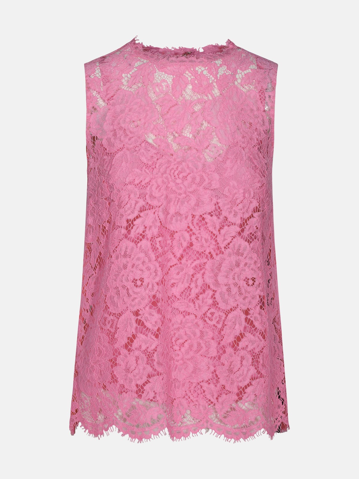 Dolce & Gabbana Pink Viscose Blend Tank Top