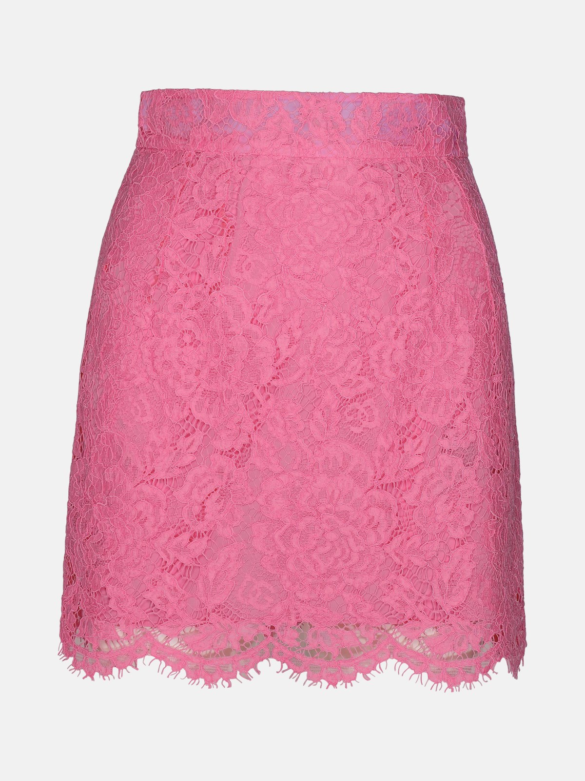 Dolce & Gabbana Kids' Mini Skirt In Pink Viscose Blend