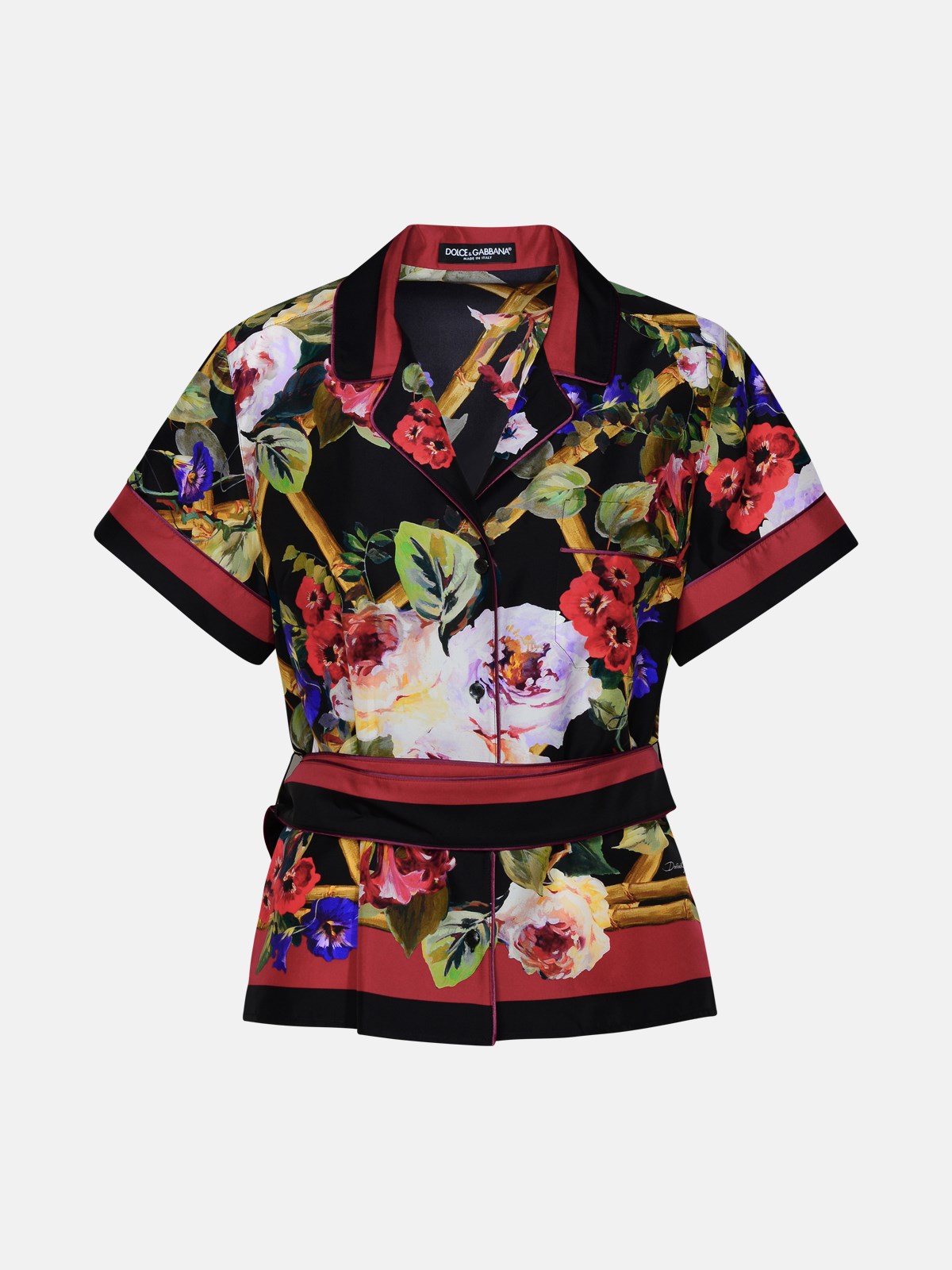 Dolce & Gabbana Multicolor Silk Shirt