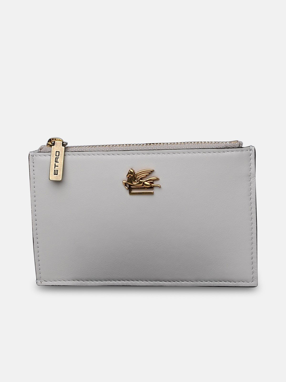 Etro White Leather Wallet