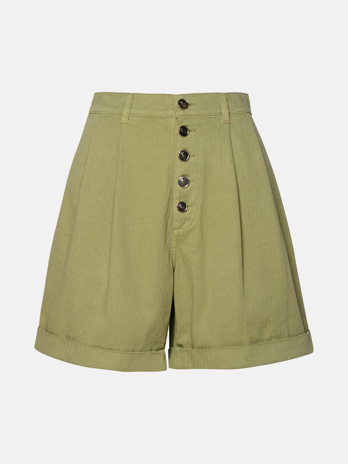 ETRO ETRO Green Cotton Shorts　ETRO グリーン コットン ショーツ