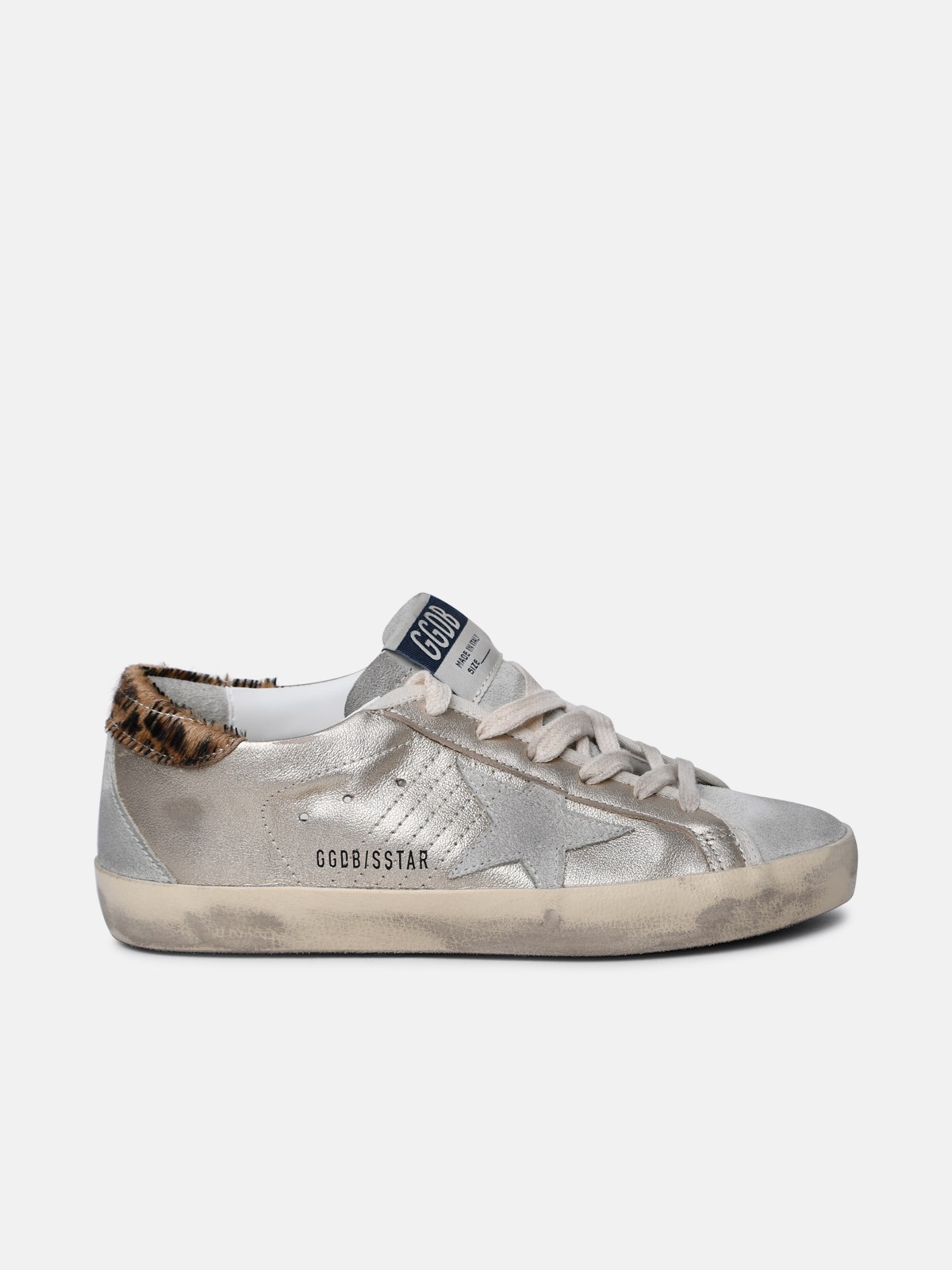 Shop Golden Goose 'super-star Classic' Silver Leather Sneakers