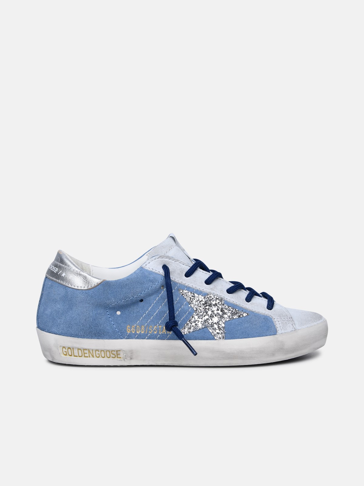 Golden Goose 'super-star Classic' Blue Leather Sneakers
