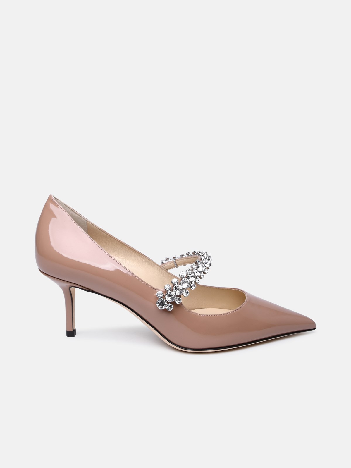Jimmy Choo Patent Pumps Nude In Pink