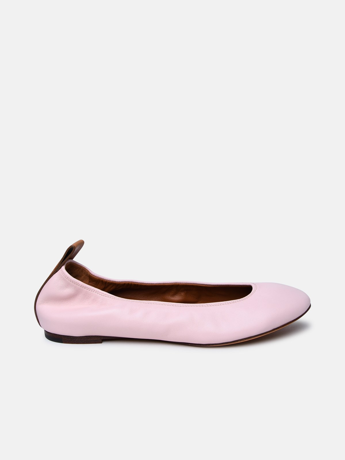 Lanvin Pink Leather Ballet Flats