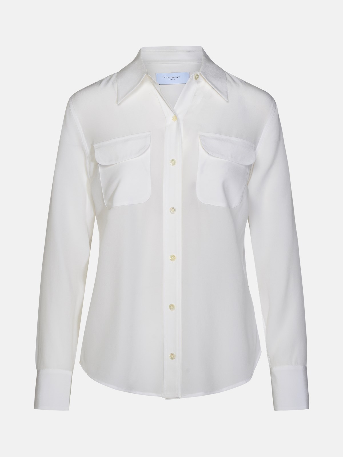 Shop Equipment White Silk Shirt