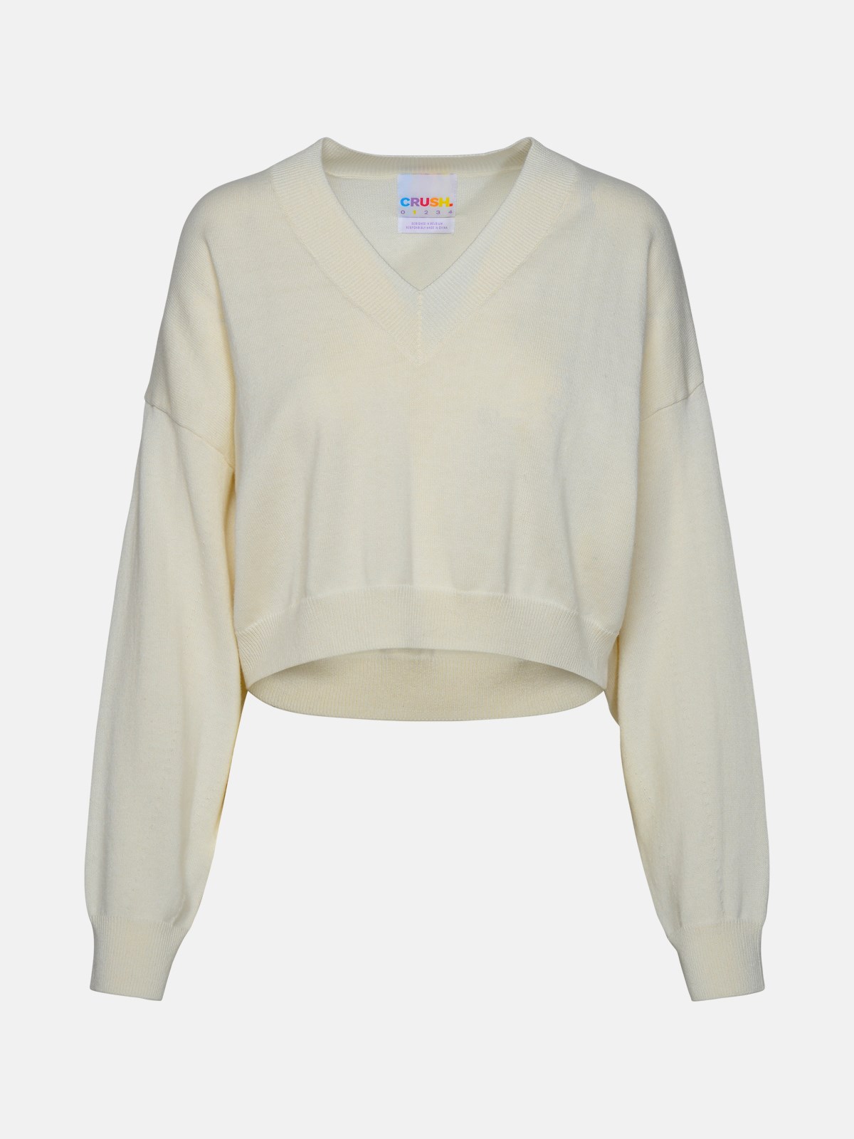 CRUSH IVORY CASHMERE BLEND SWEATER