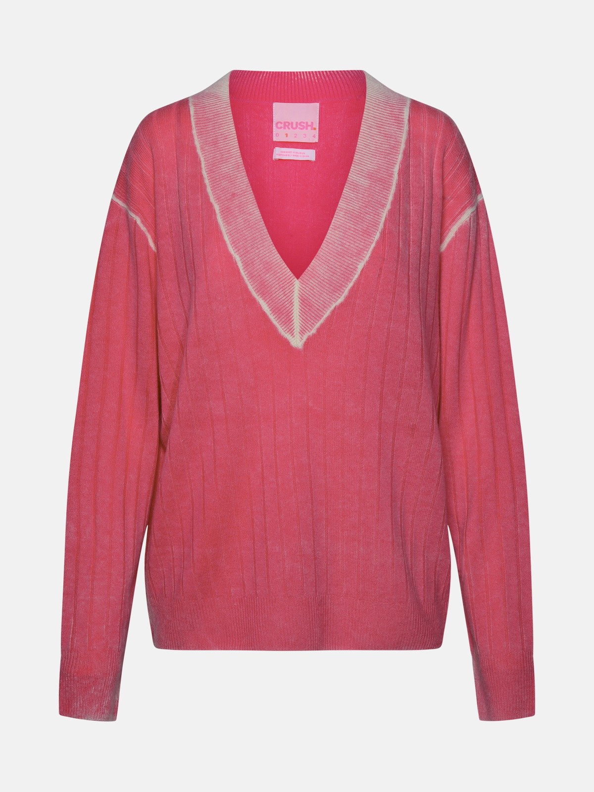 Crush Pink Cashmere Sweater In Fuchsia