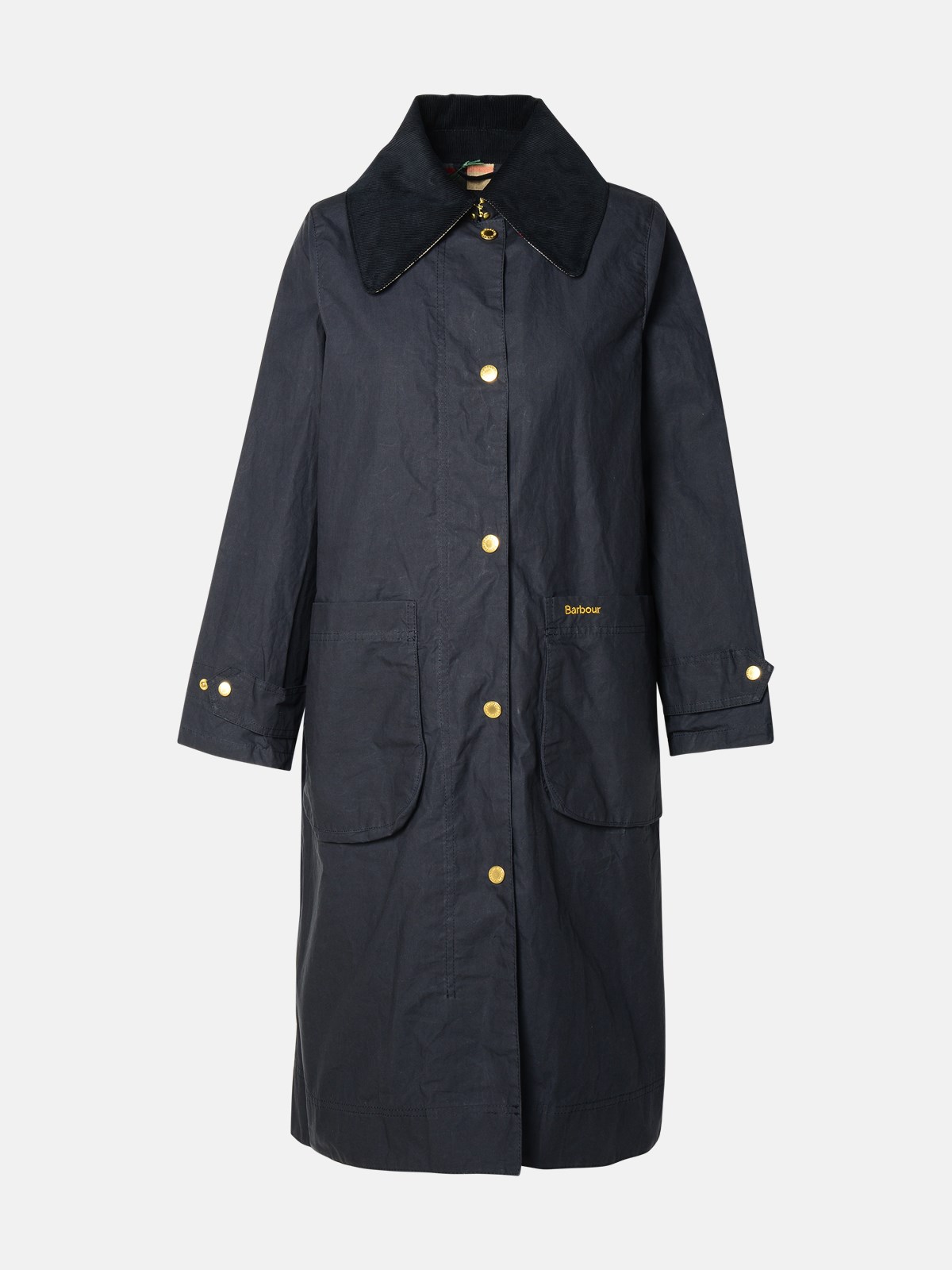 Shop Barbour 'paxton' Navy Cotton Trench Coat