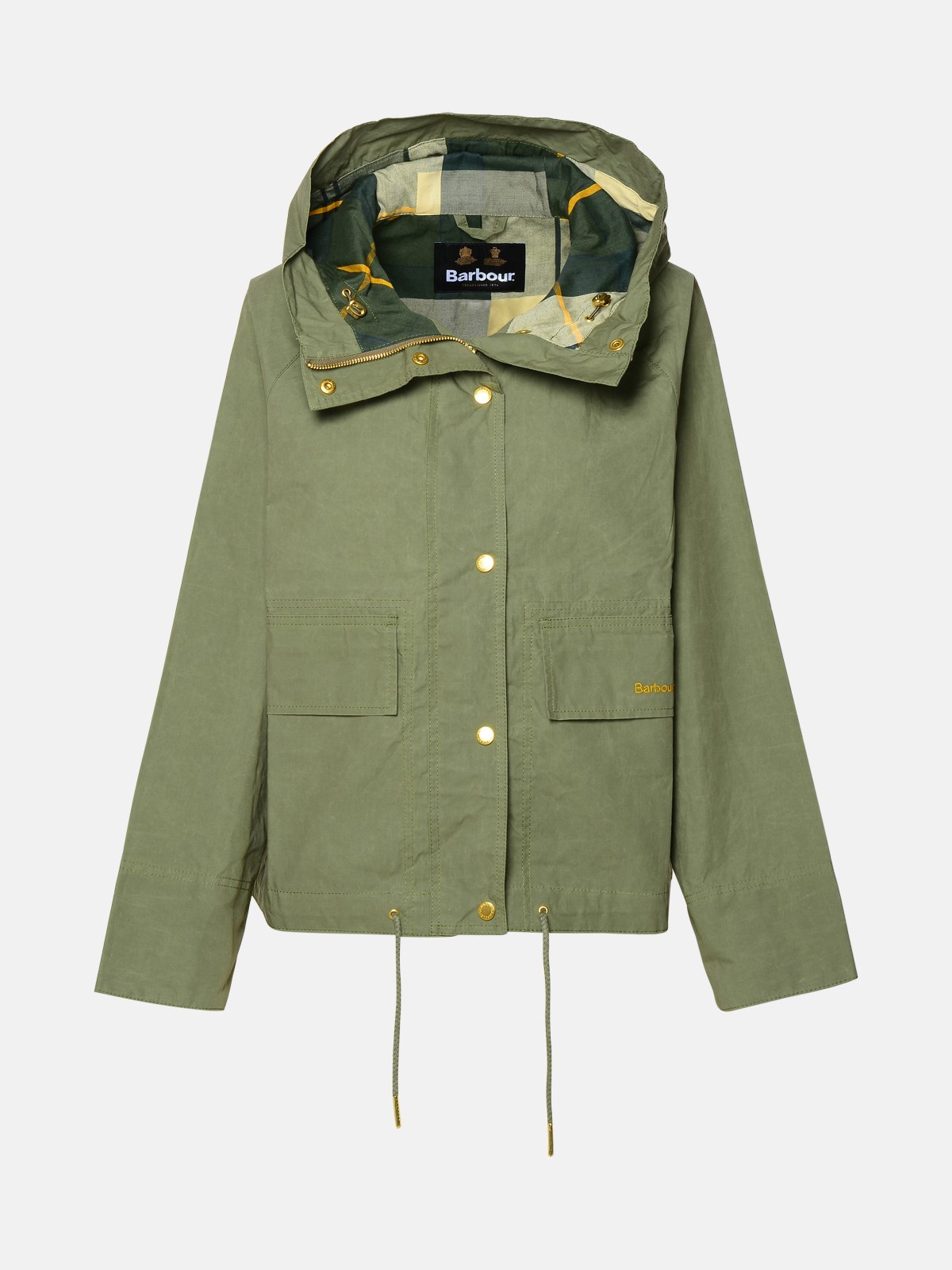 Shop Barbour 'nith' Green Cotton Jacket