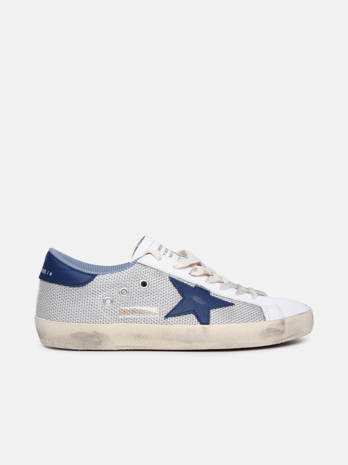 Shop Golden Goose 'super-star Classic' Silver Leather Sneakers