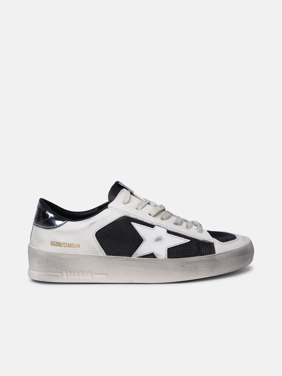 Shop Golden Goose 'stardan' White Leather Sneakers
