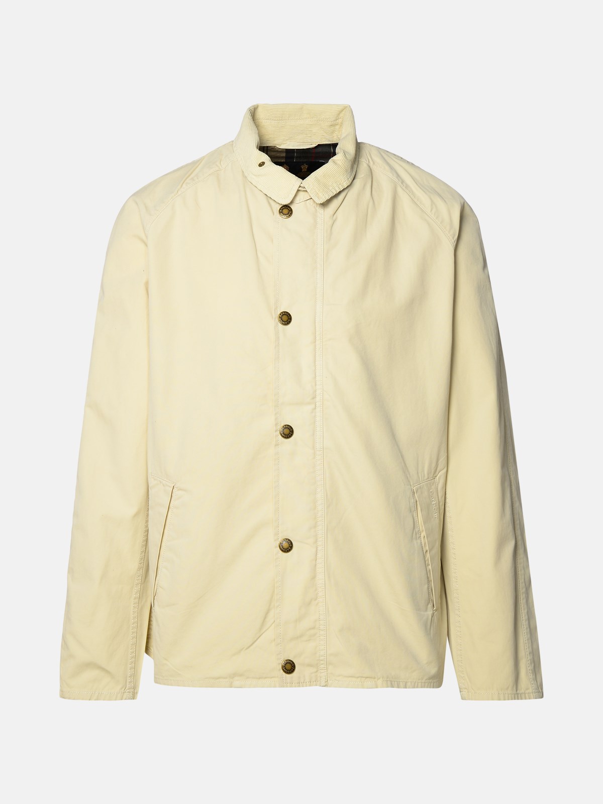 Shop Barbour 'tracker' Ivory Cotton Jacket