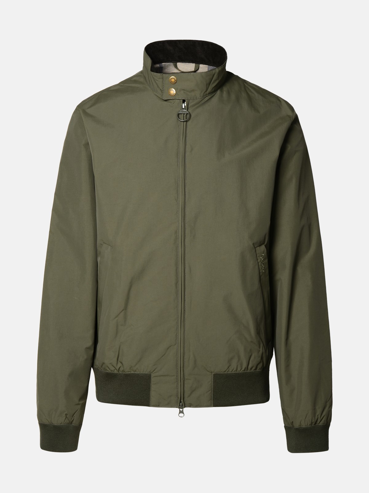 Shop Barbour 'royston' Green Polyamide Jacket
