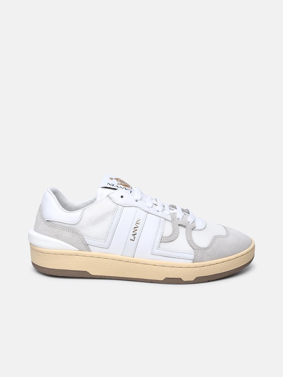 Lanvin White Leather Blend Sneakers