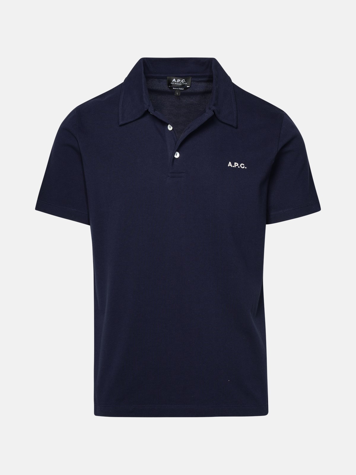 Apc Polo Shirt In Blue Cotton In Navy