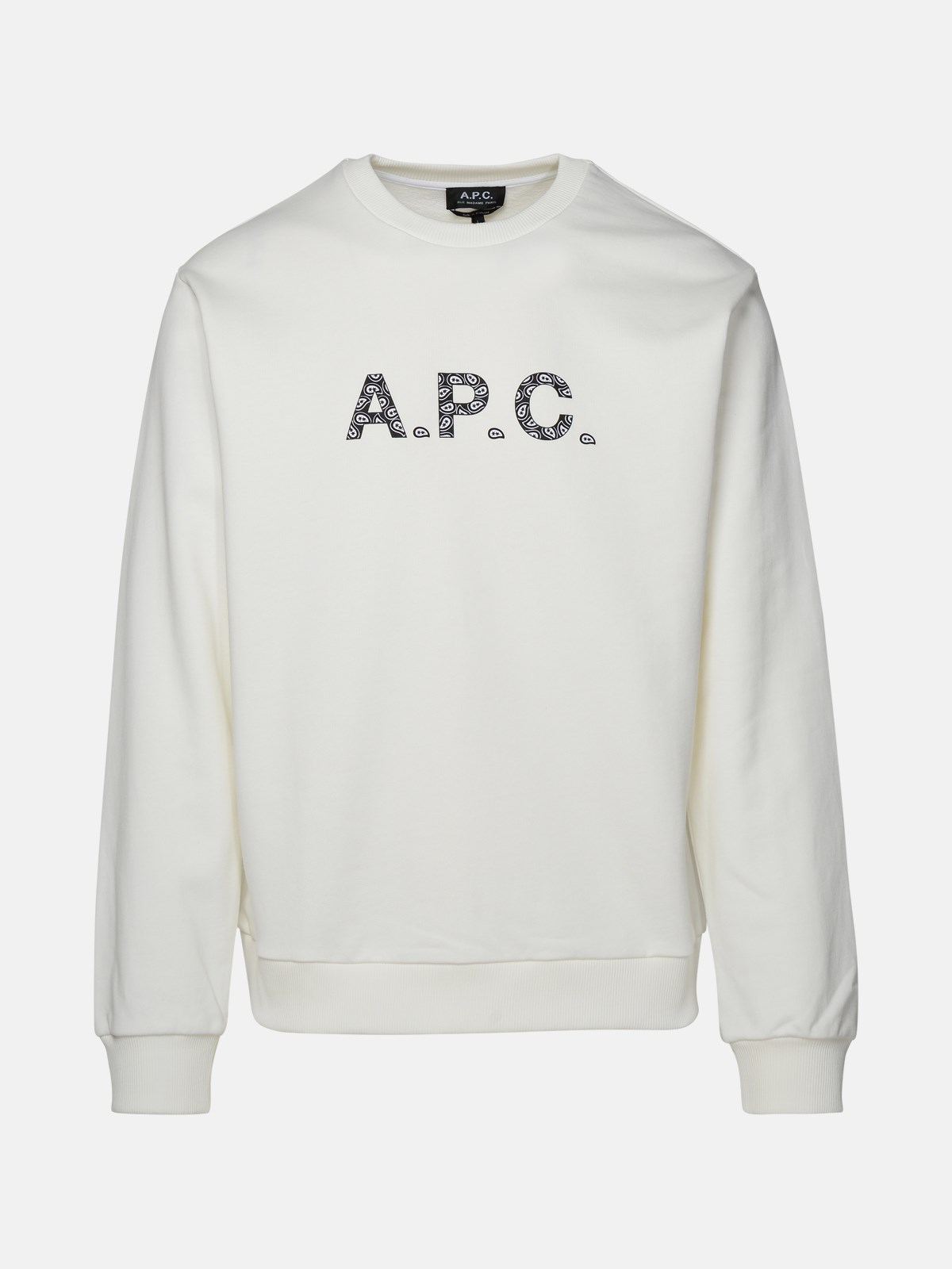 Apc White Cotton Sweatshirt