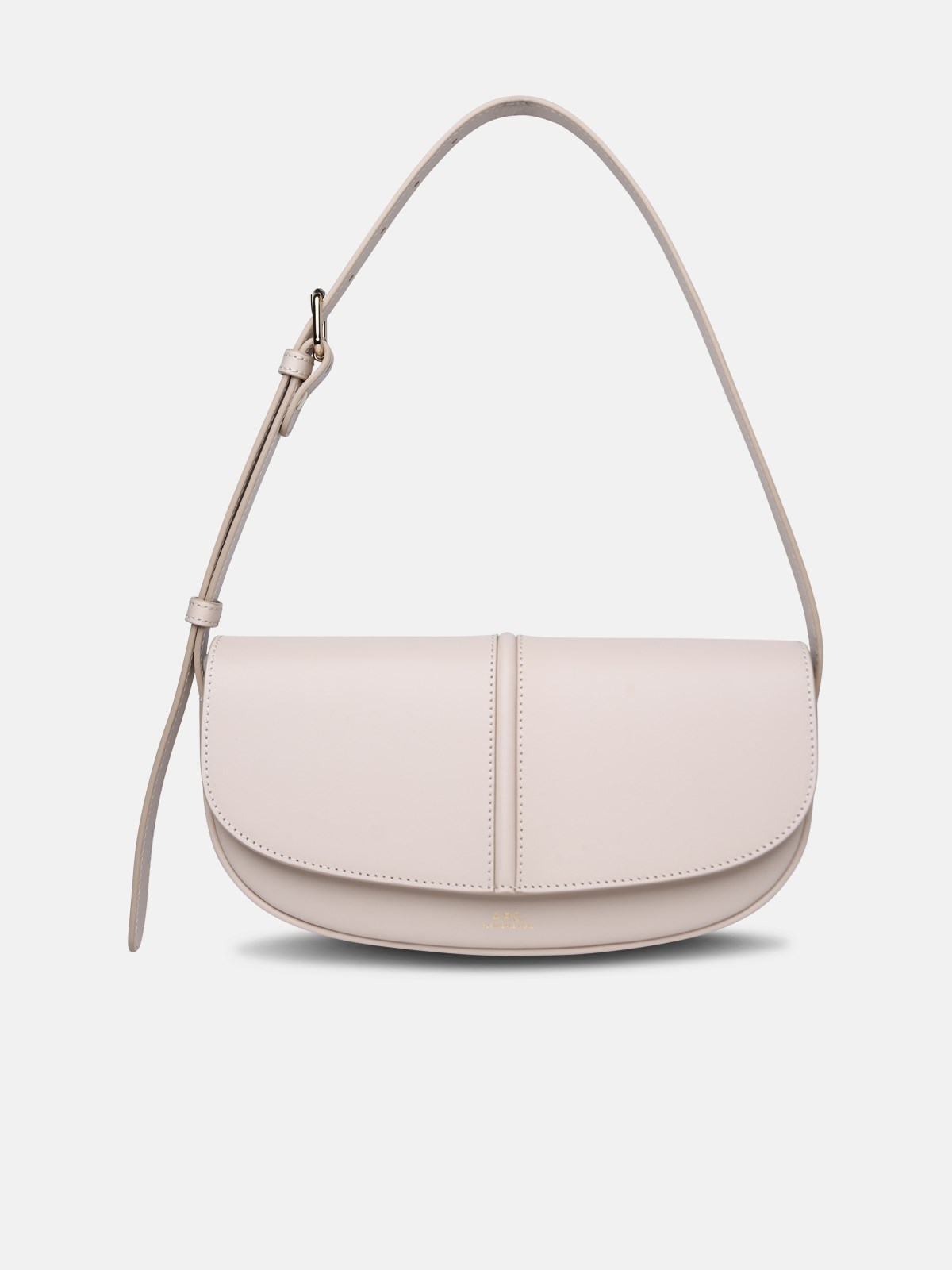Shop Apc 'betty' Cream Leather Bag