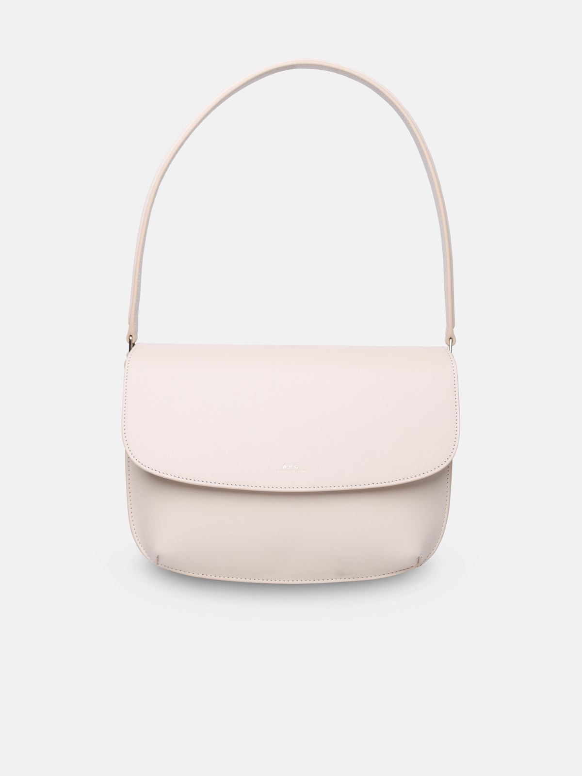 Apc 'sarah' Cream Leather Bag