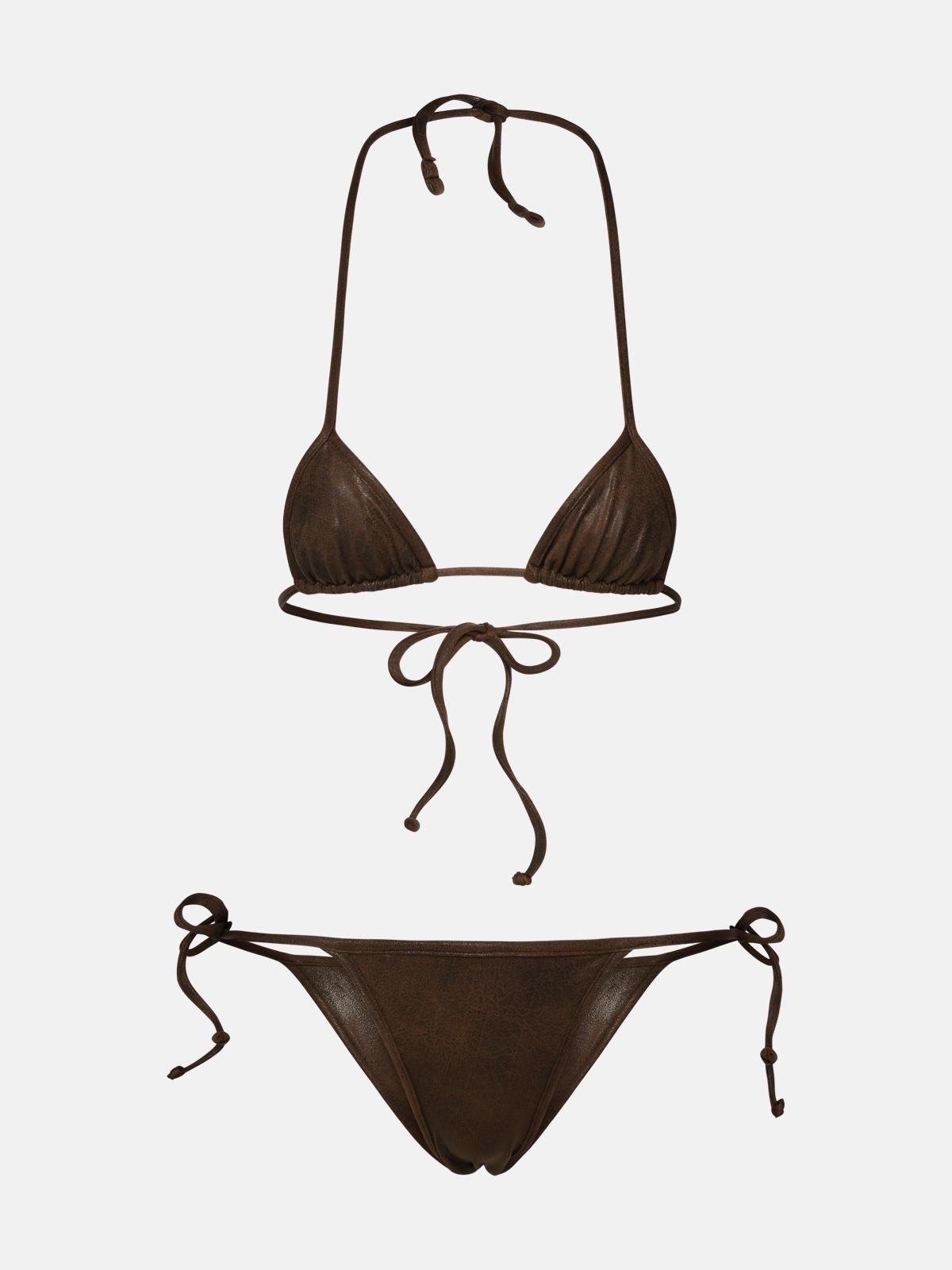 REINA OLGA Brown Polyamide Bikini