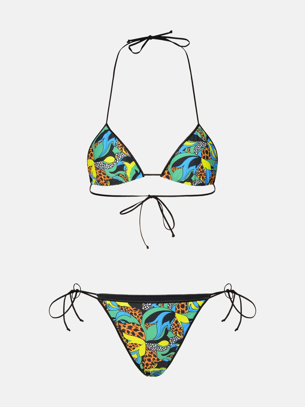 REINA OLGA 'Sam' Green Polyamide Blend Bikini Set