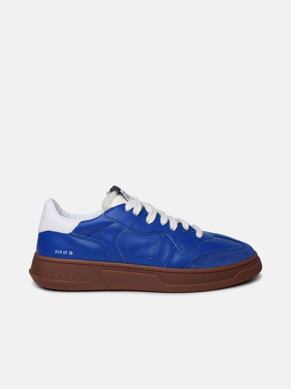 Run Of Blue Leather Sneakers