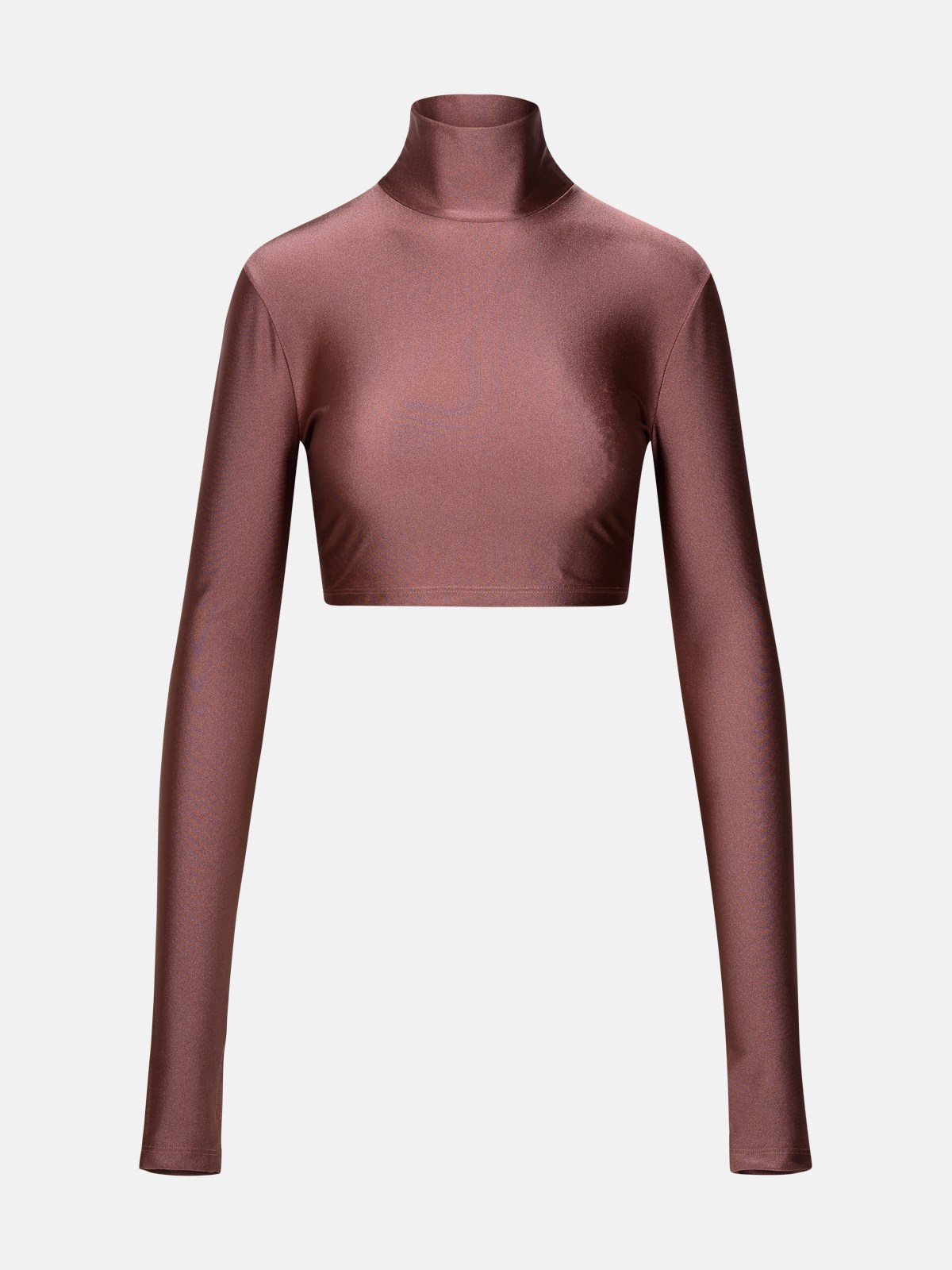 Shop The Andamane Top In Mauve Polyamide Blend In Bordeaux