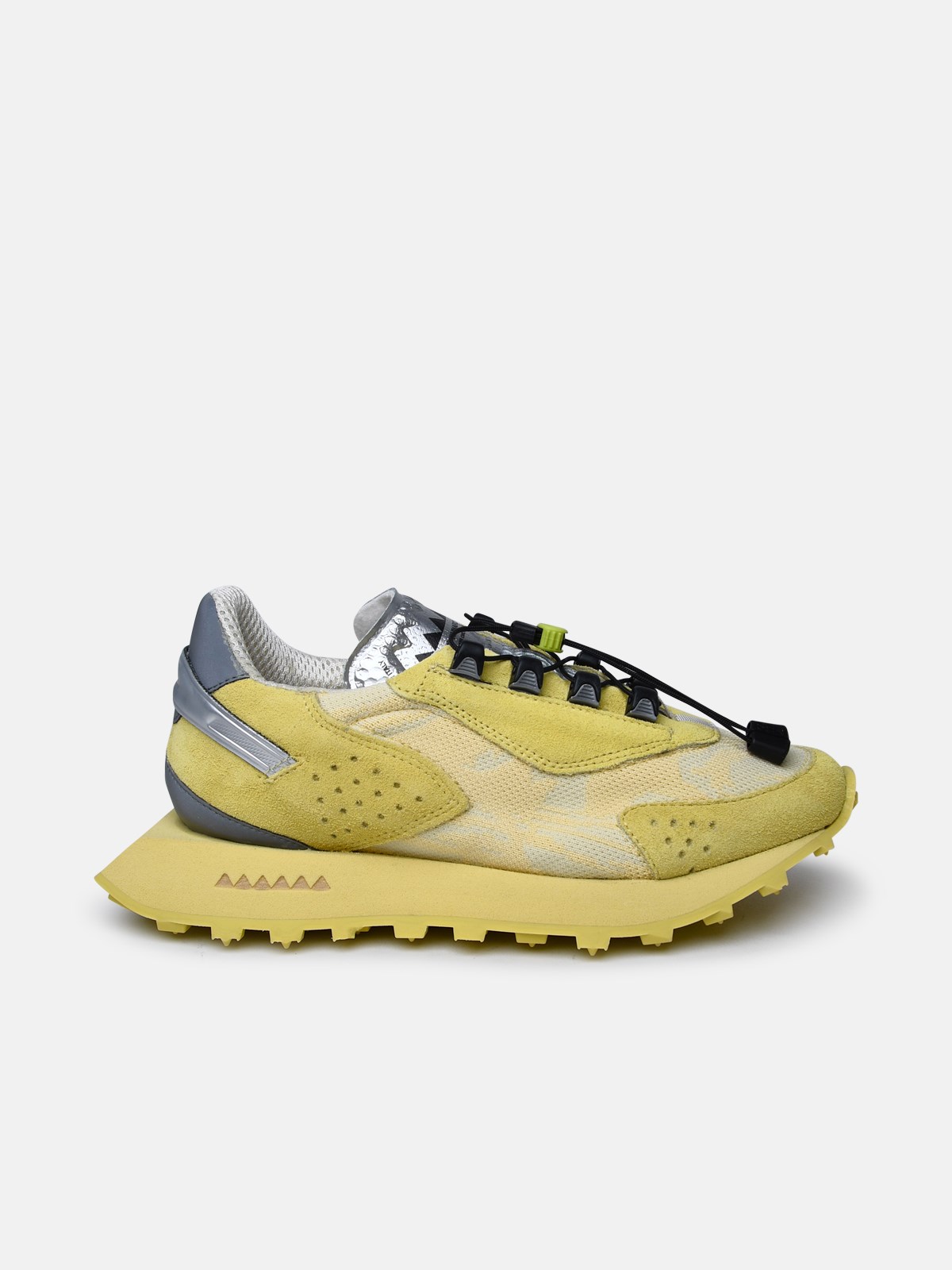 Run Of Yellow Suede Blend Sneakers