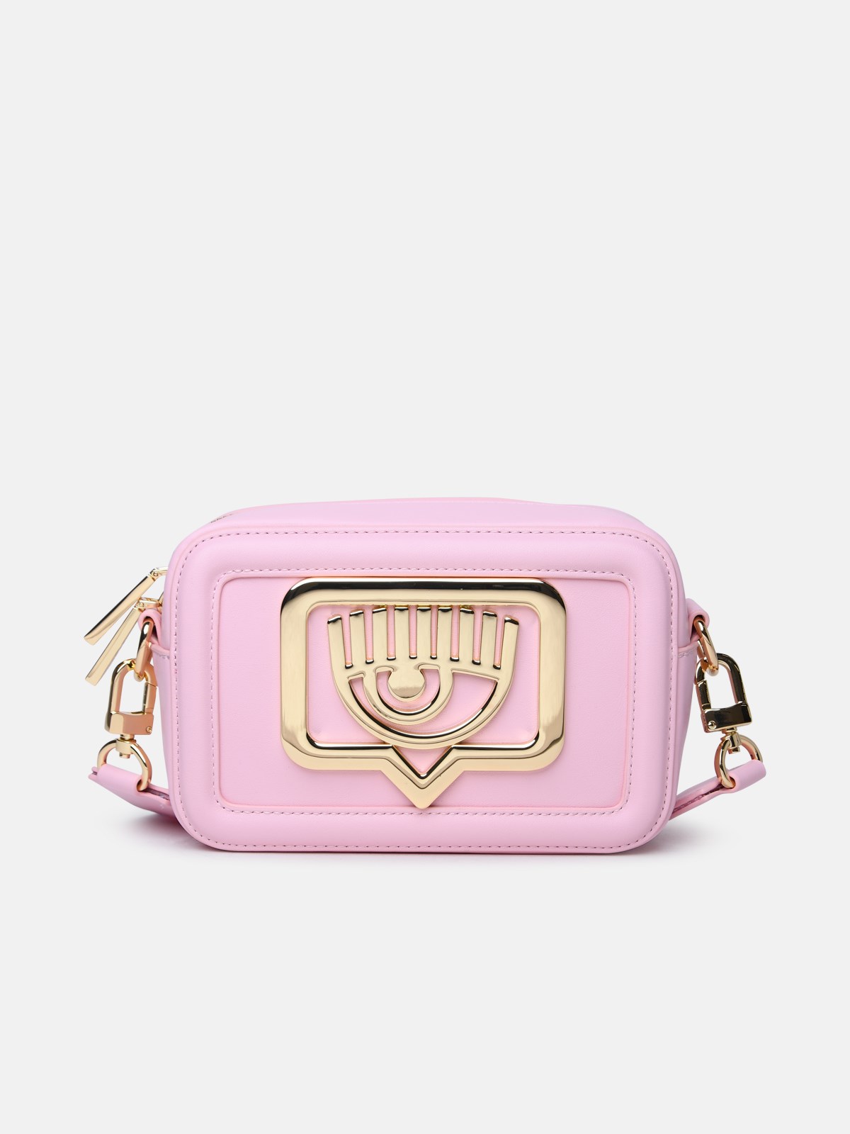 Shop Chiara Ferragni 'eyelike' Pink Polyester Bag