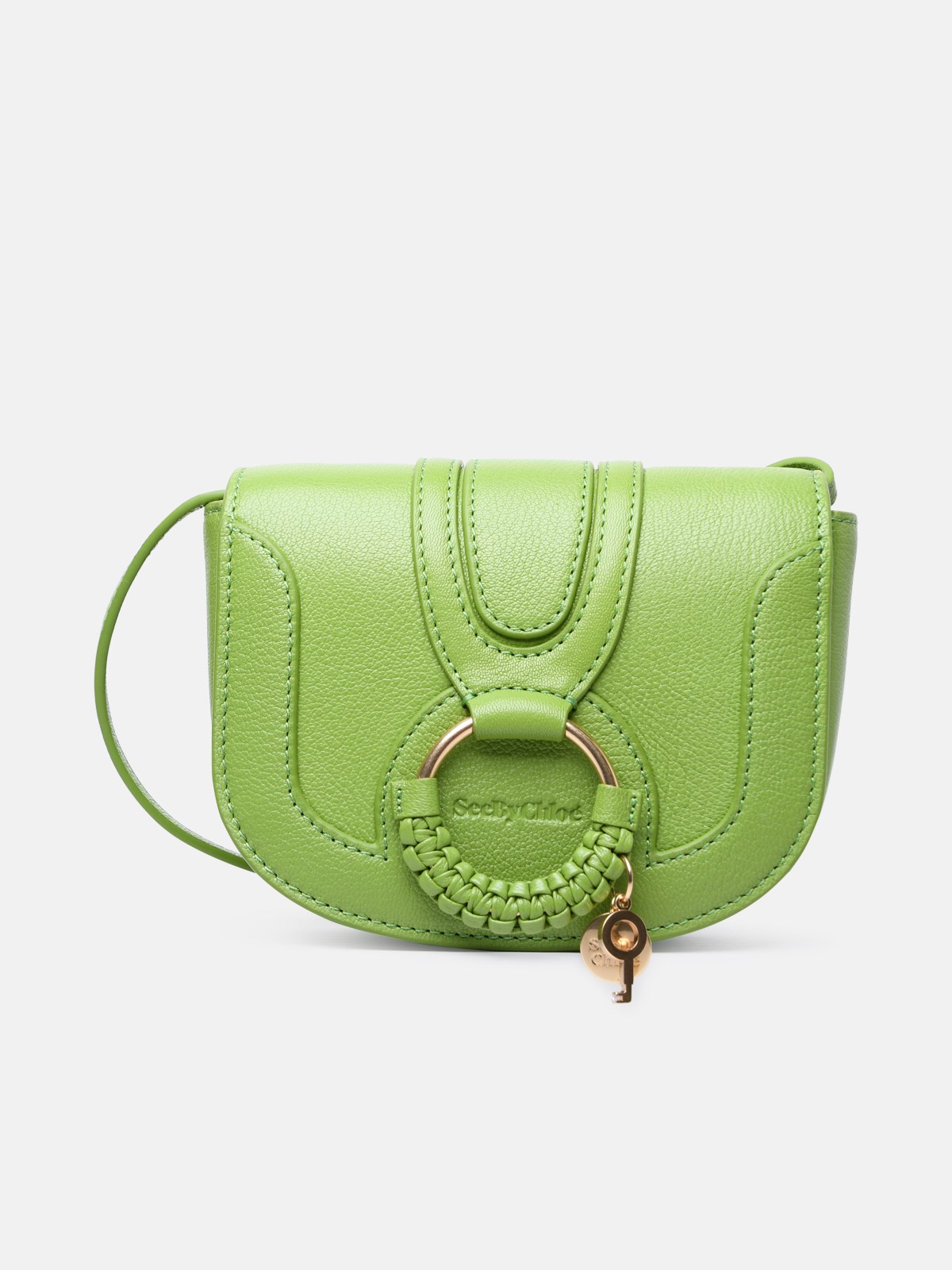 Shop See By Chloé 'hana' Small Green Leather Bag