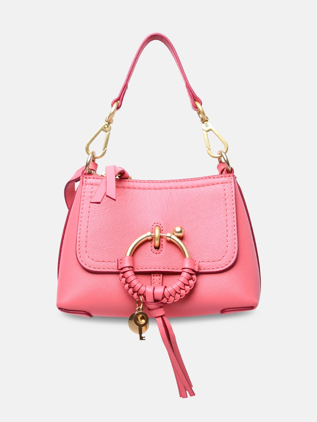 Shop See By Chloé 'joan' Mini Pink Cowhide Crossbody Bag