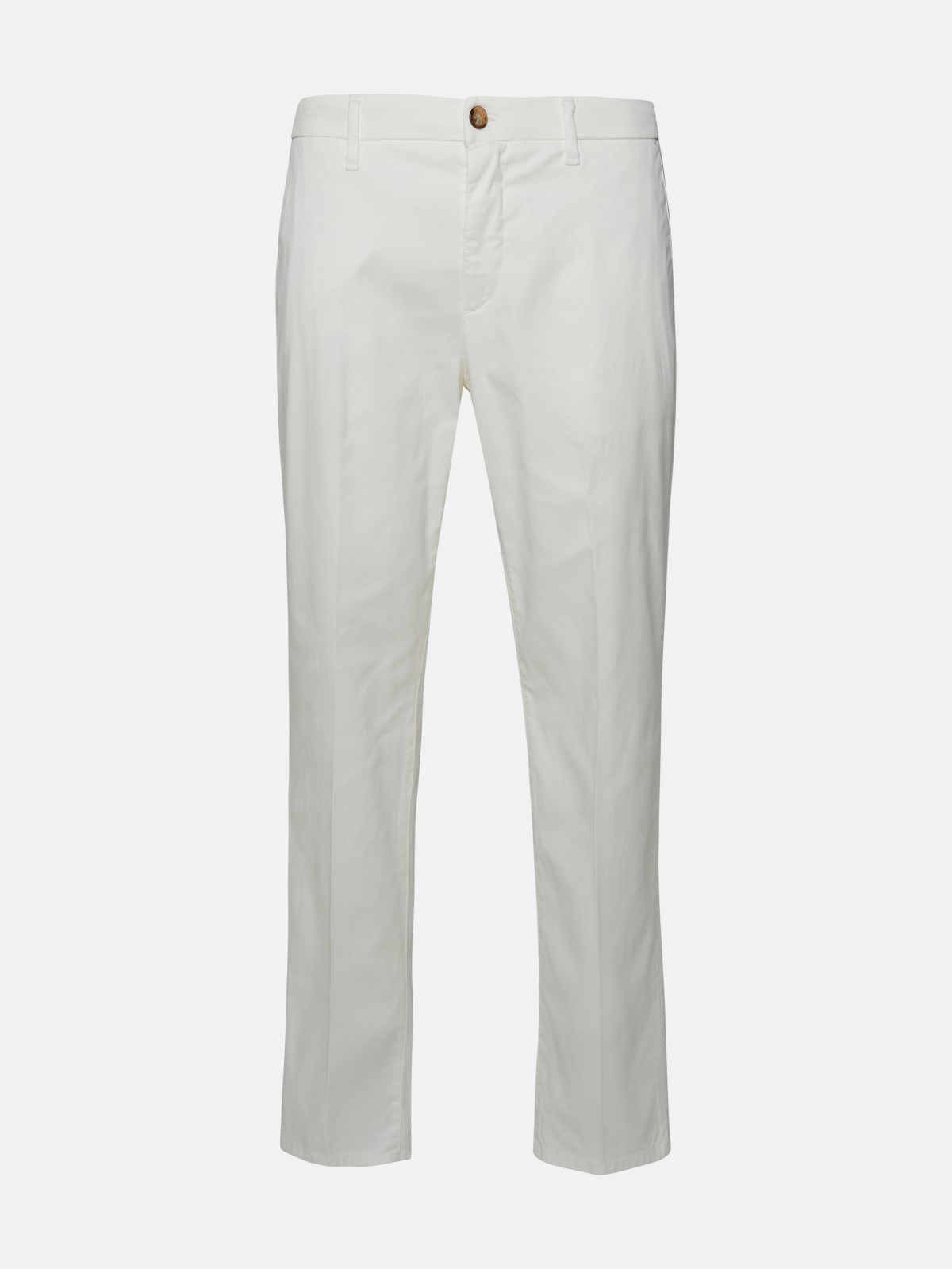 Shop Altea White Cotton Blend Pants