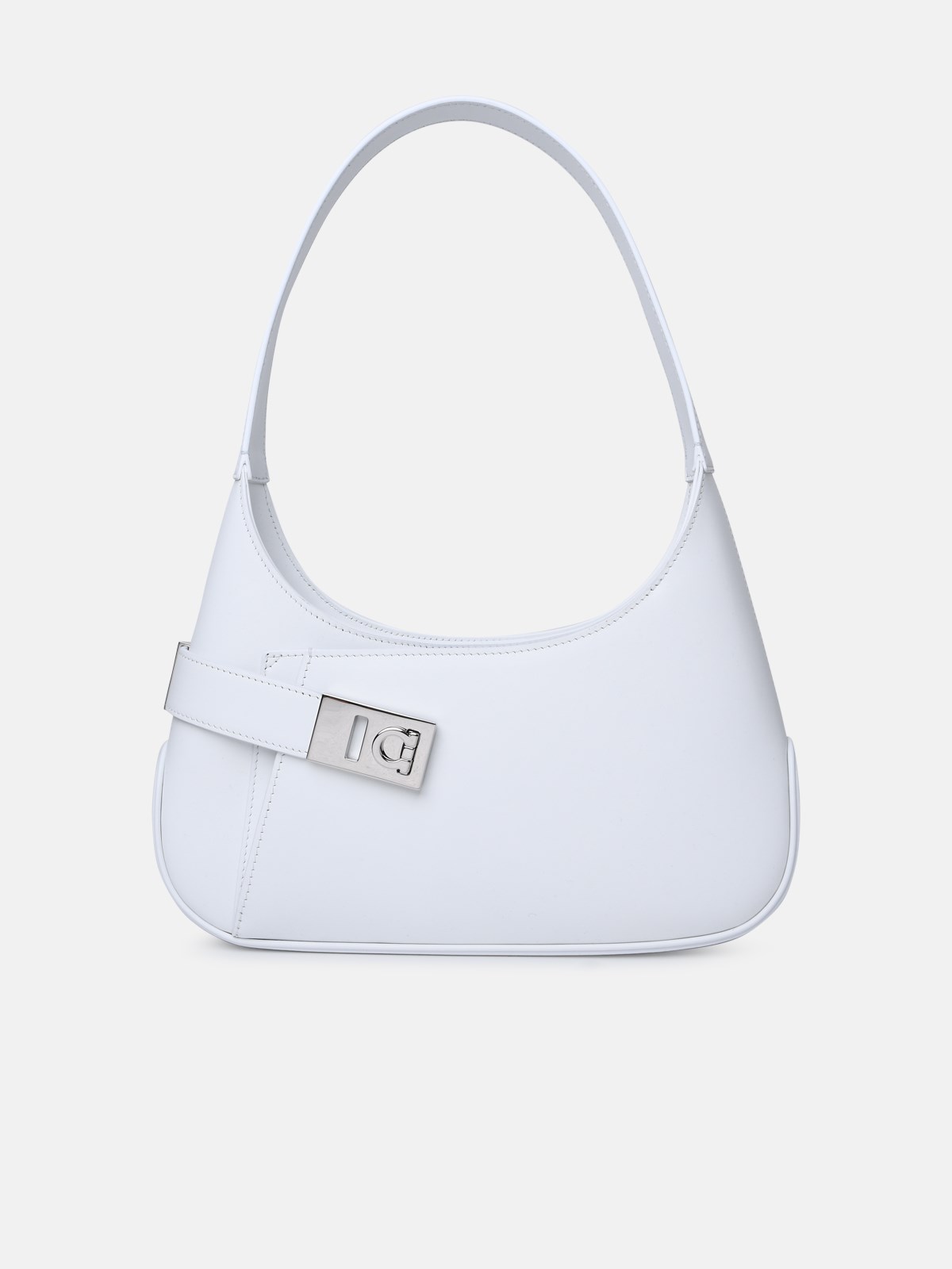 Ferragamo 'hobo' White Smooth Calf Leather Bag