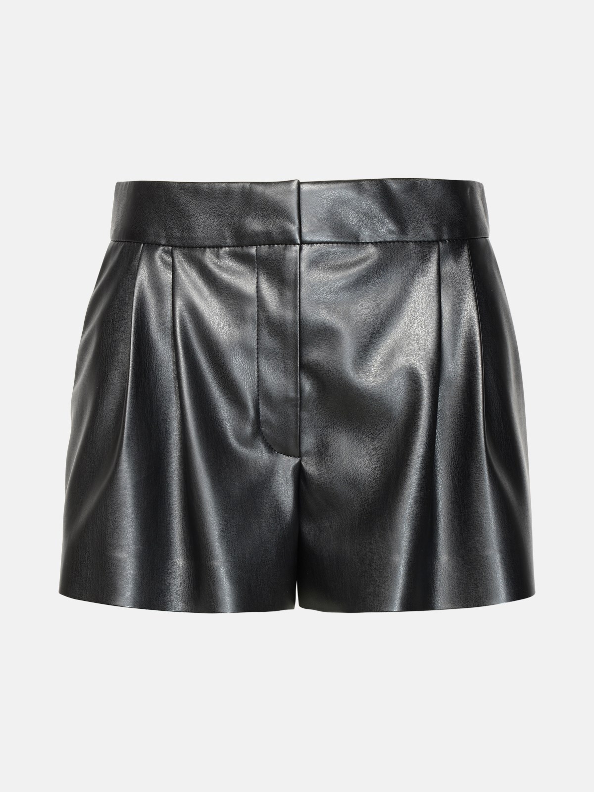 Stella Mccartney Black Vegan Leather Shorts