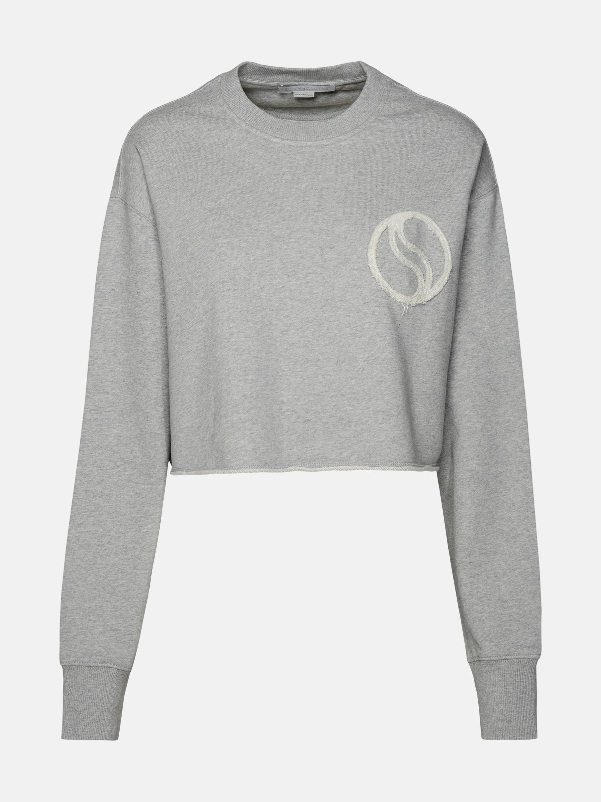 Stella Mccartney 's-wave' Grey Organic Cotton Sweatshirt