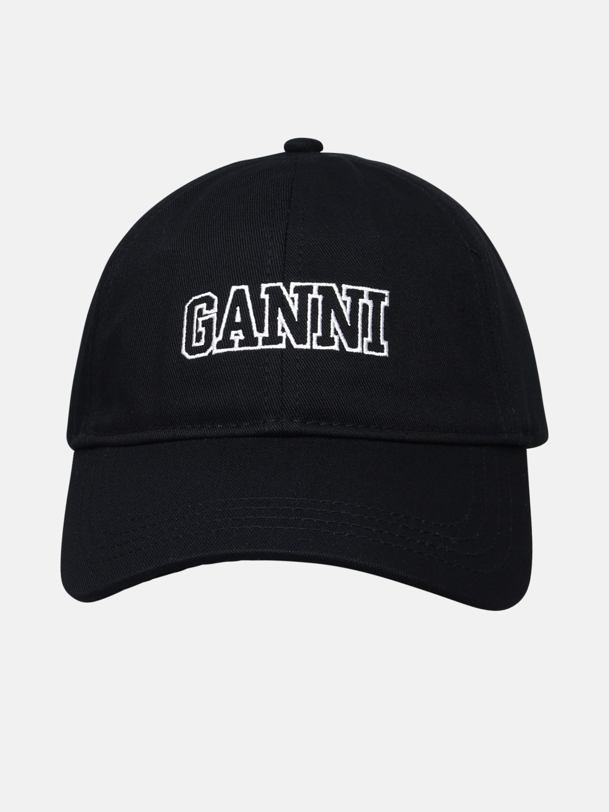 Ganni Black Cotton Hat