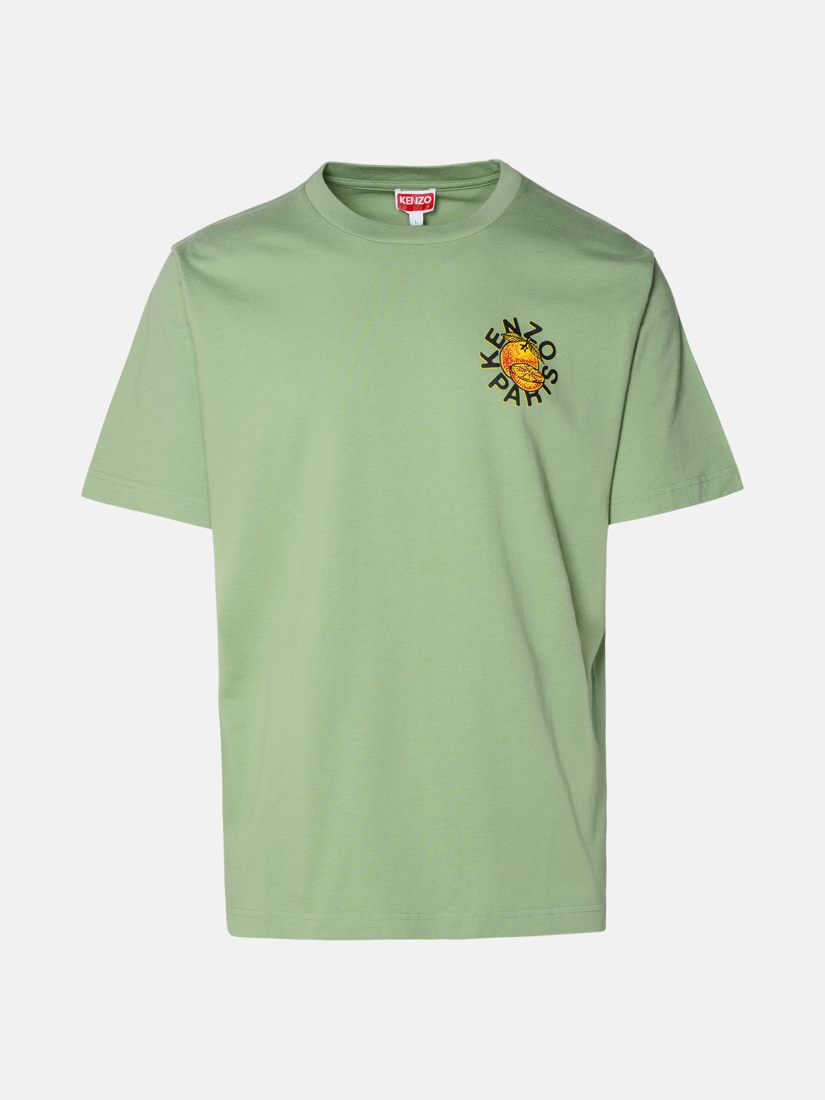 Shop Kenzo Green Cotton T-shirt