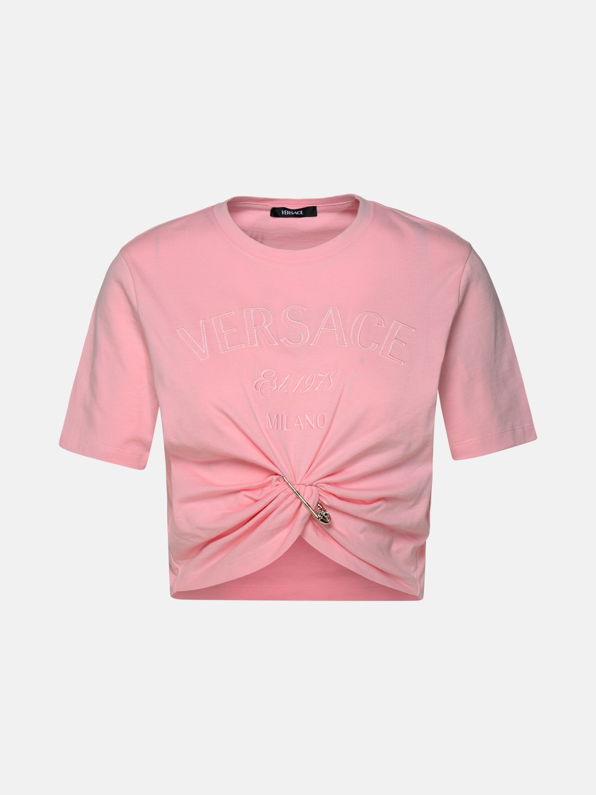 Versace Pink Cotton T-shirt