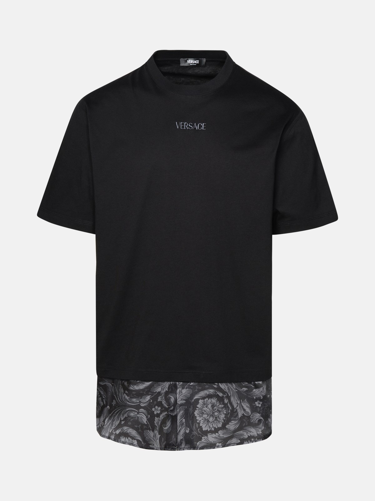 Versace Black Cotton T-shirt