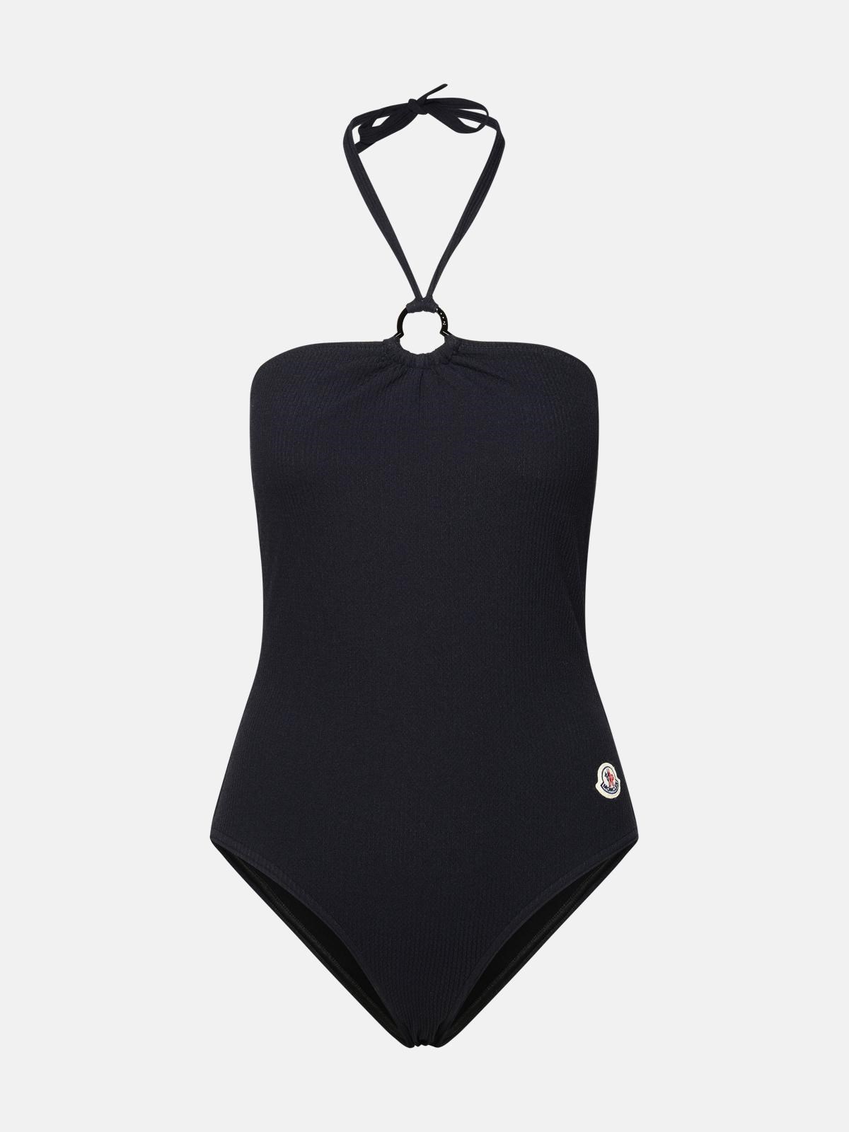 MONCLER Black Polyamide Blend One-Piece Swimsuit