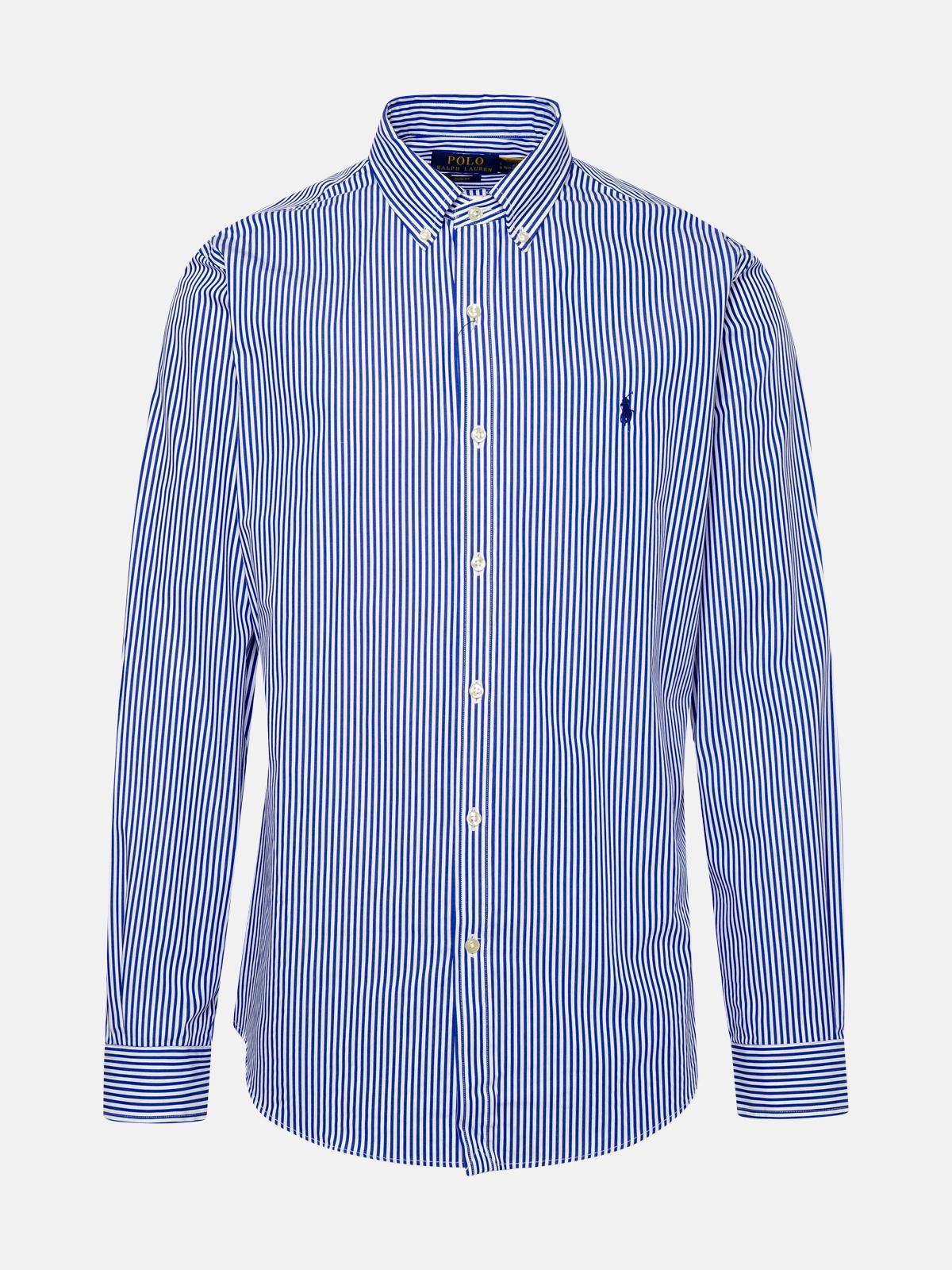 POLO RALPH LAUREN Blue Stretch Cotton Shirt