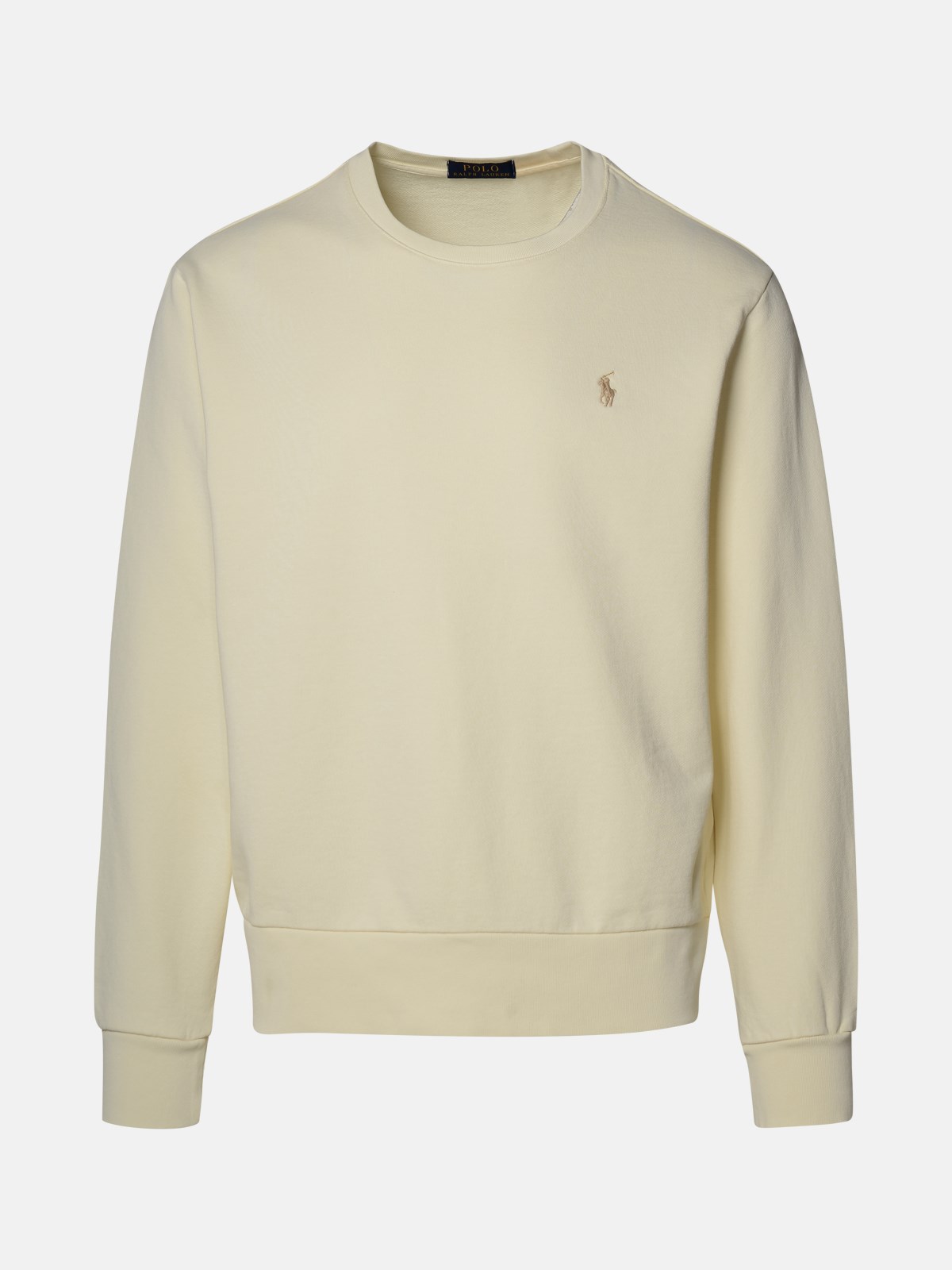 Polo Ralph Lauren Ivory Cotton Sweatshirt In Cream