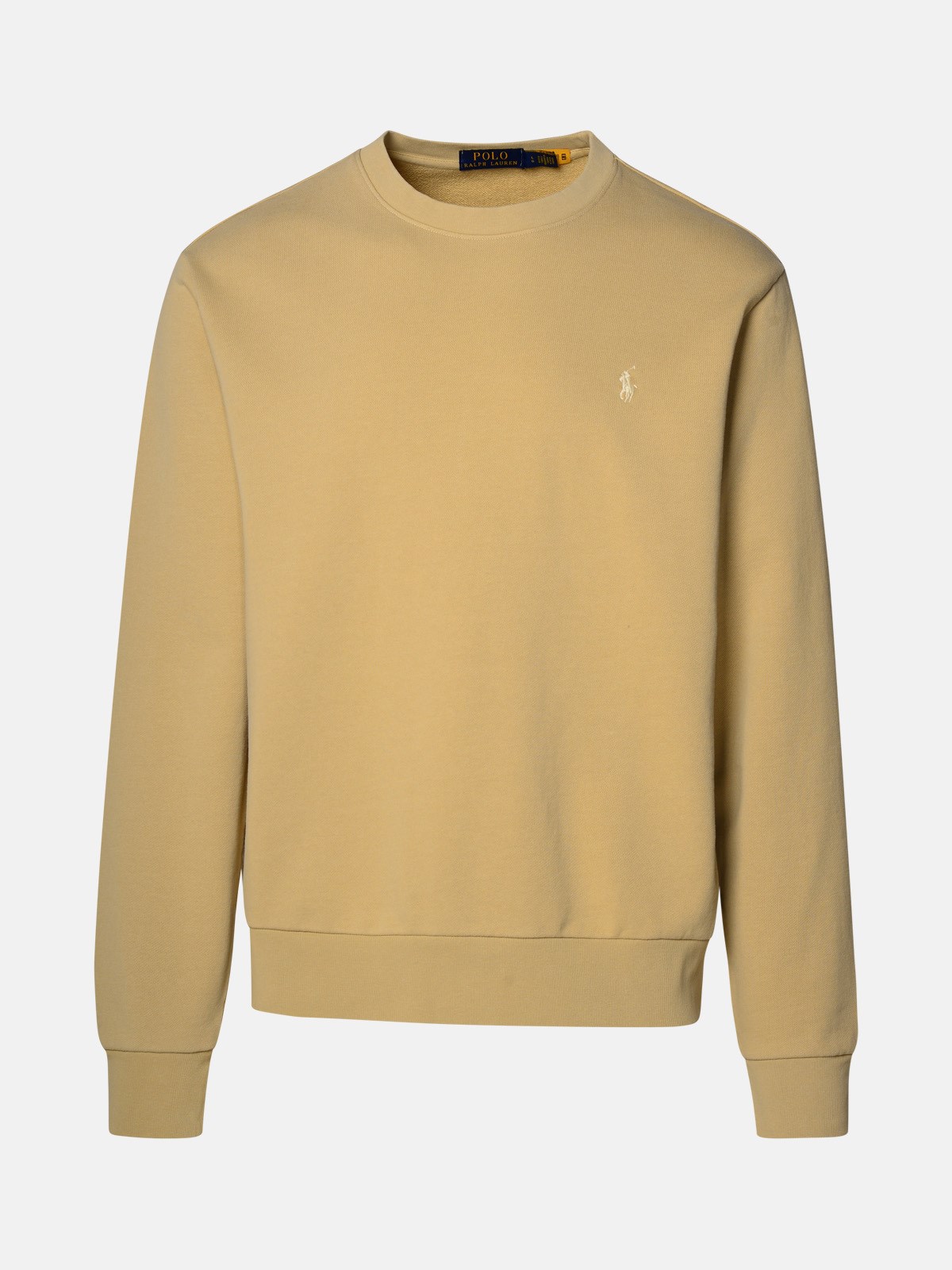 Shop Polo Ralph Lauren Beige Cotton Sweatshirt
