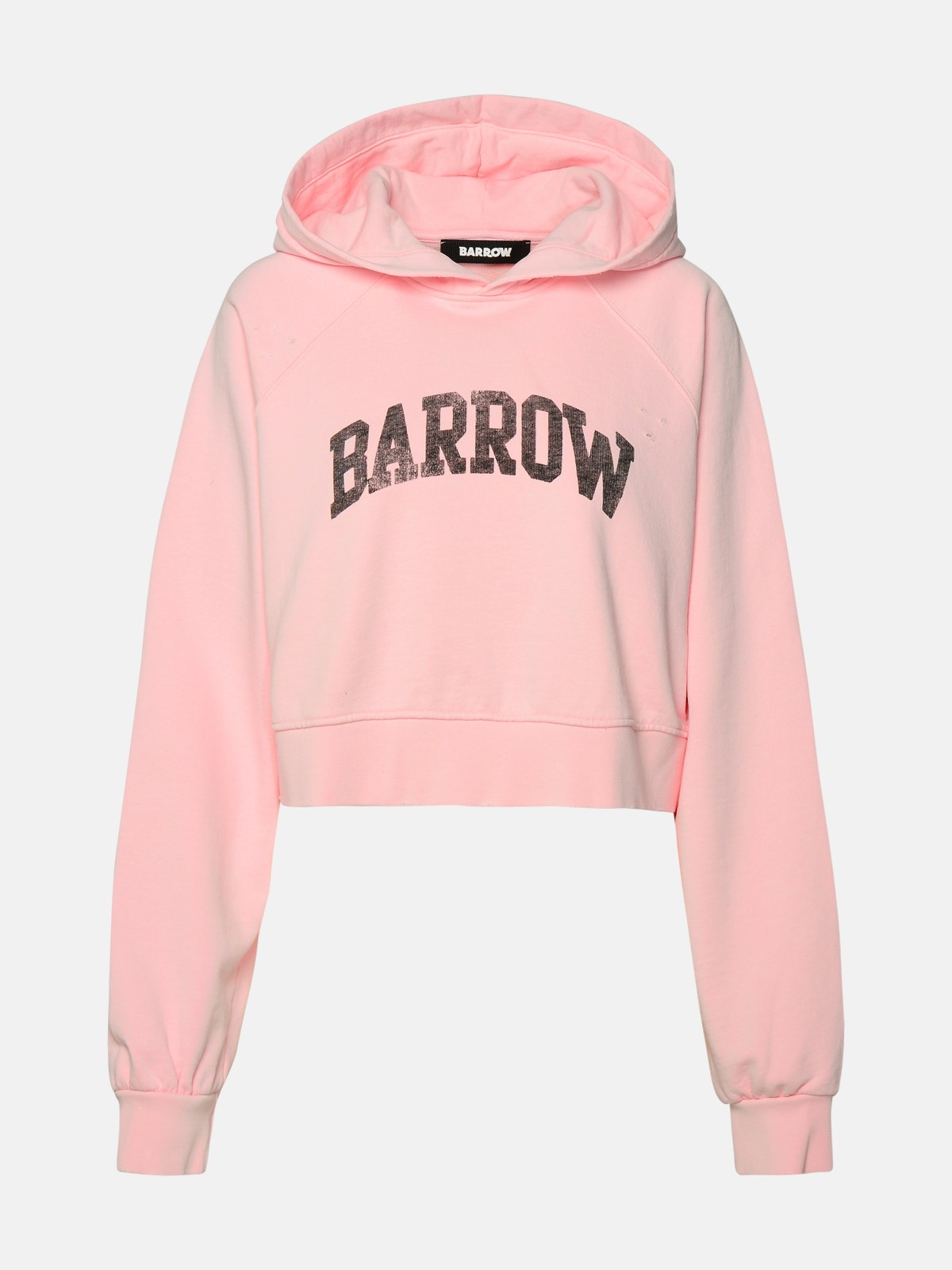 Shop Barrow Pink Cotton Sweatshirt