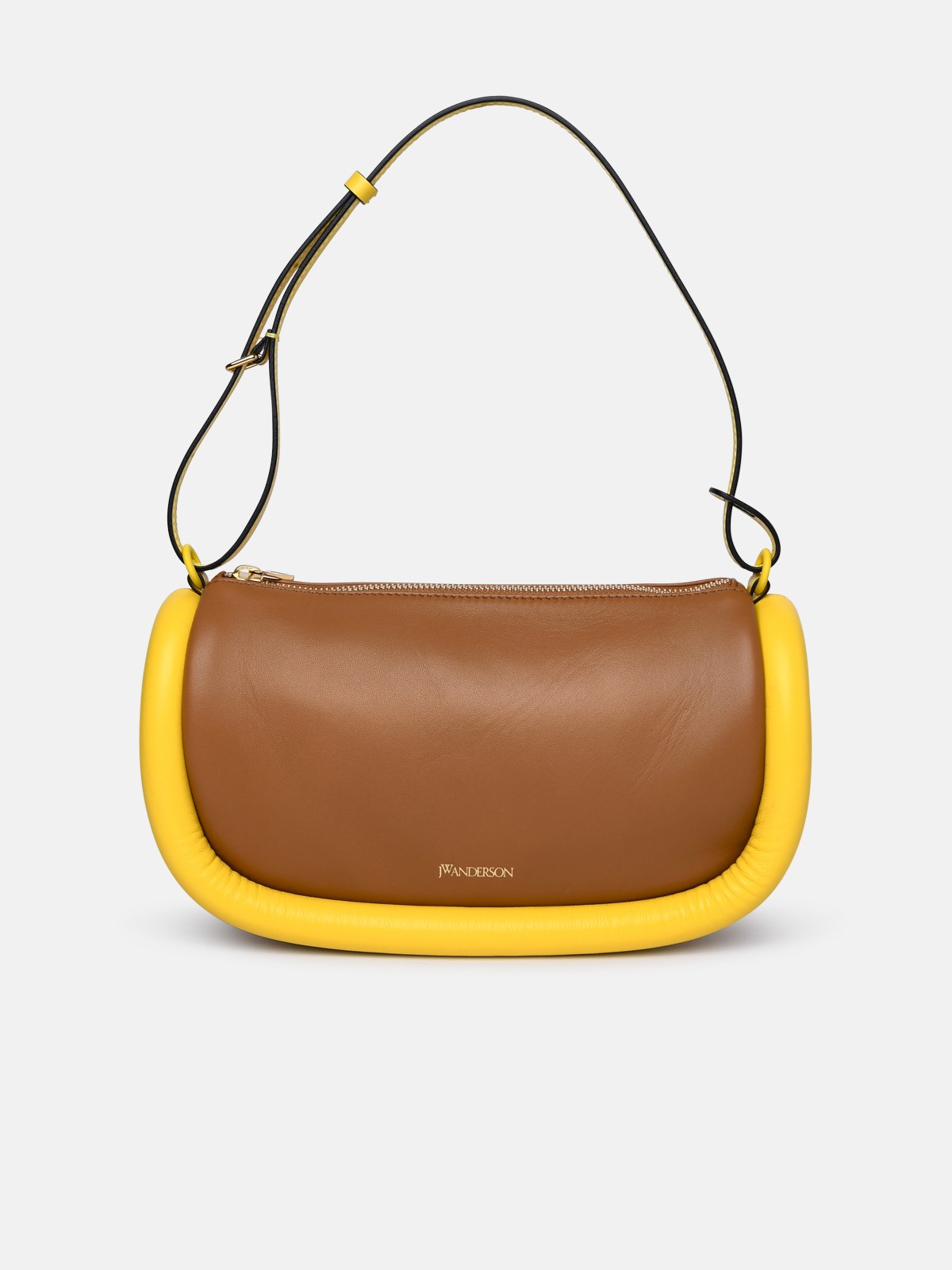 Jw Anderson Two-tone Leather Bag In Brown