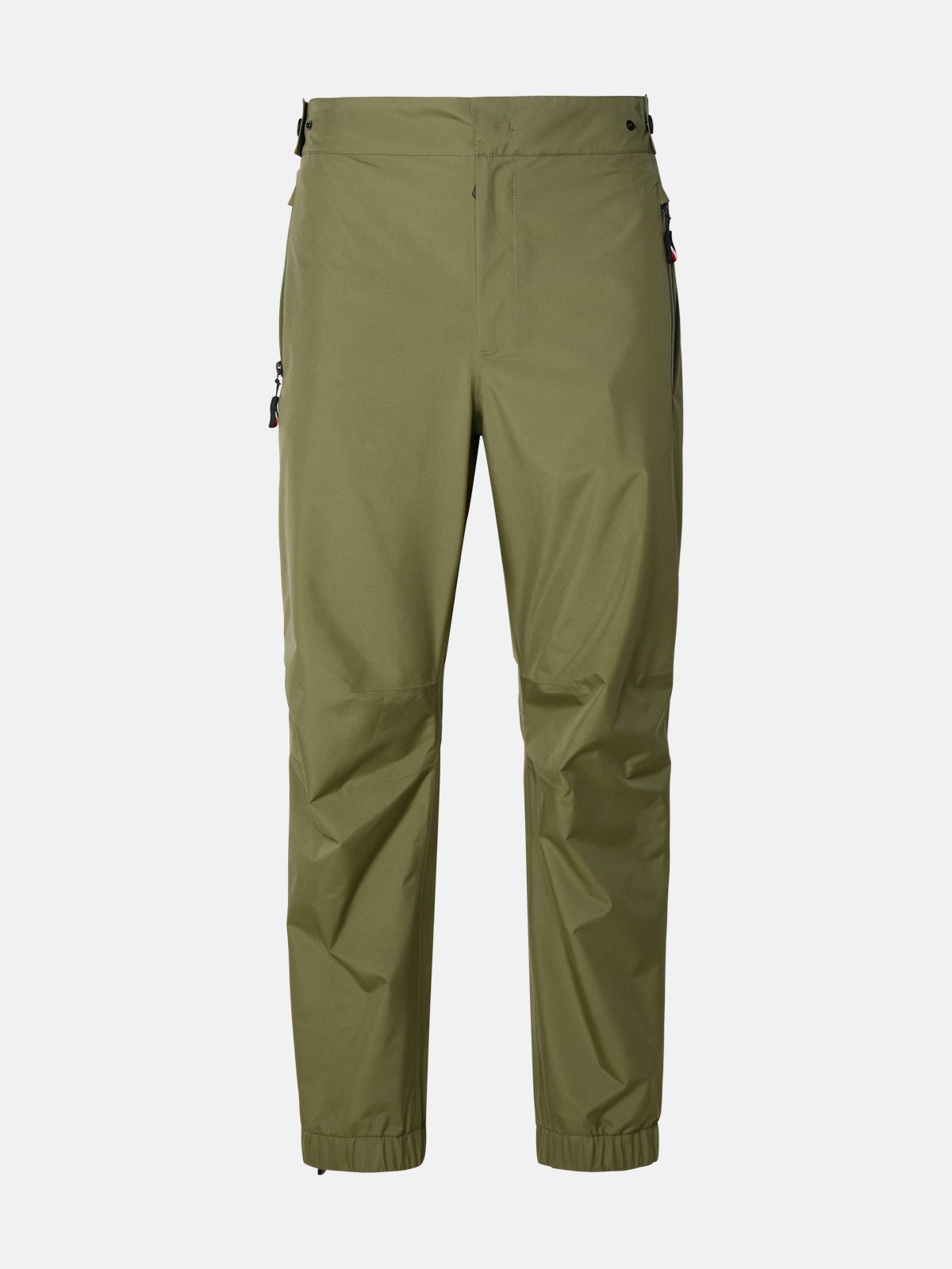 Shop Moncler Green Polyester Pants