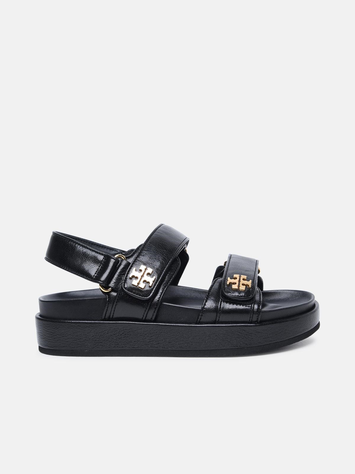 Tory Burch 'kira' Black Leather Sports Sandals