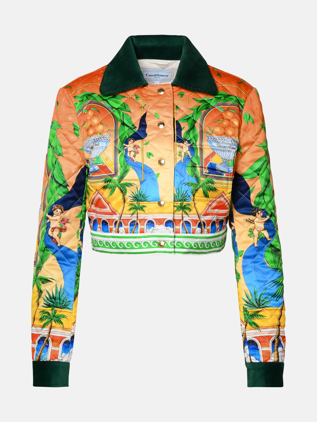 Casablanca Kids' Multicolor Polyester Jacket In Orange
